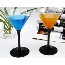 Haonai crystal cocktail glass colorful cocktail glass,7OZ crystal martini cocktail glass